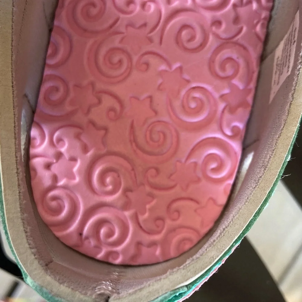 Kids' Teal and Pink Sandals